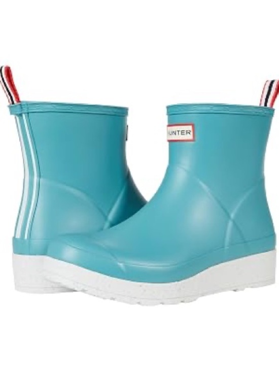 Hunter Shoes - Hunter Boot Women's Play Short Speckle Rain Boot Spruce 9 Medium US